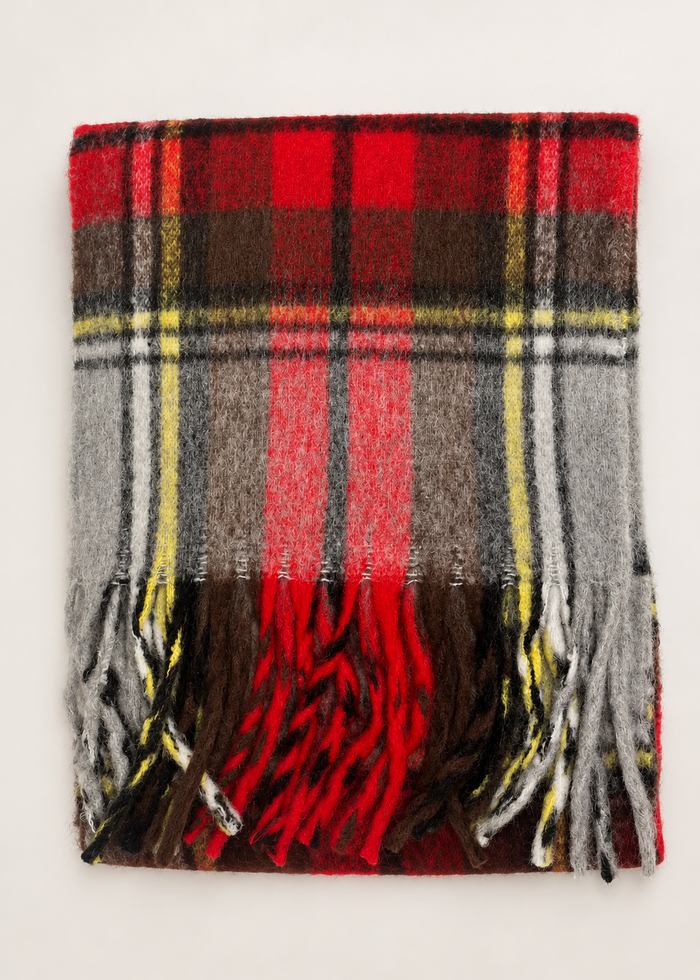 Sciarpa con frange tartan Palme | M11 Shop