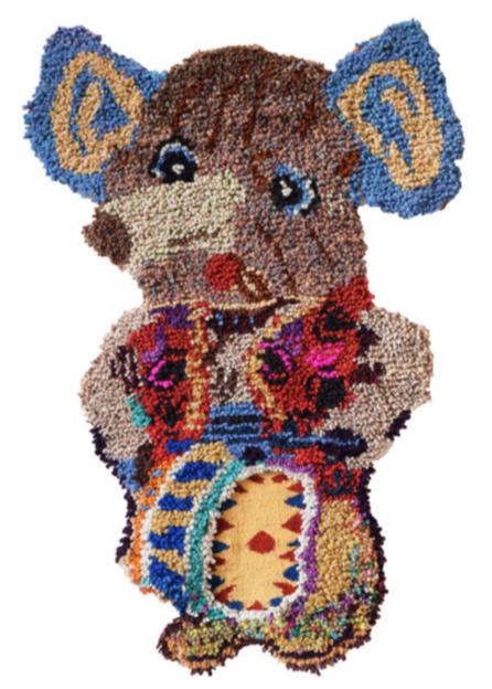 Tappeto con personaggi di Natalie Lete Po! Paris | M11 Shop