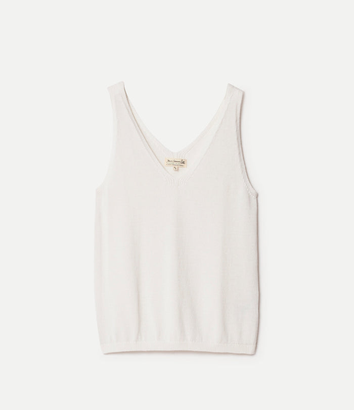 Canottiera a V 100% cotone organico Merz b. Schwanen - New in | M11 Shop