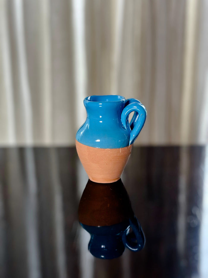 Mini Brocca a due manici in ceramica semigrezza smaltata 9 cm Fratelli Colì | M11 Shop
