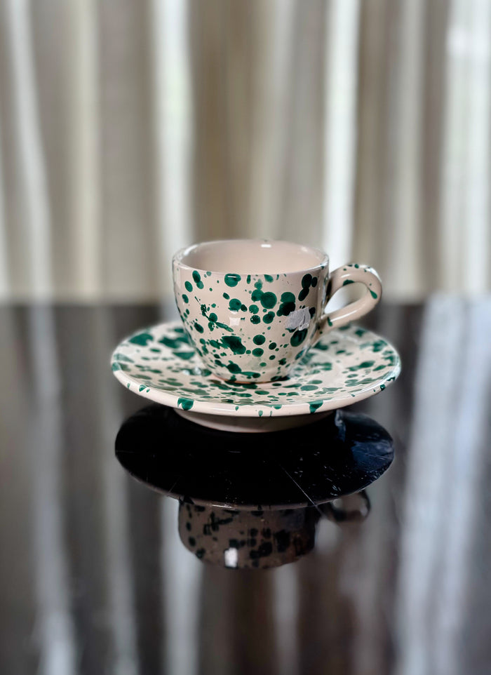 Set da Caffè Marezzato composto da tazzina e piattino Fratelli Colì | M11 Shop