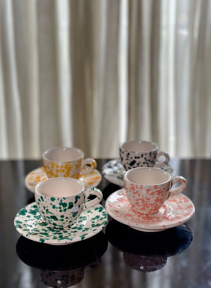 Set da Caffè Marezzato composto da tazzina e piattino Fratelli Colì | M11 Shop