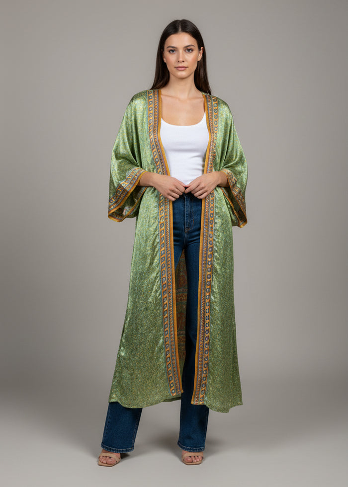 Kimono lungo in seta Alessio Masci | M11 Shop