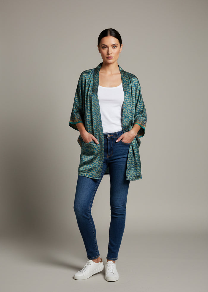 Kimono corto in seta Alessio Masci | M11 Shop
