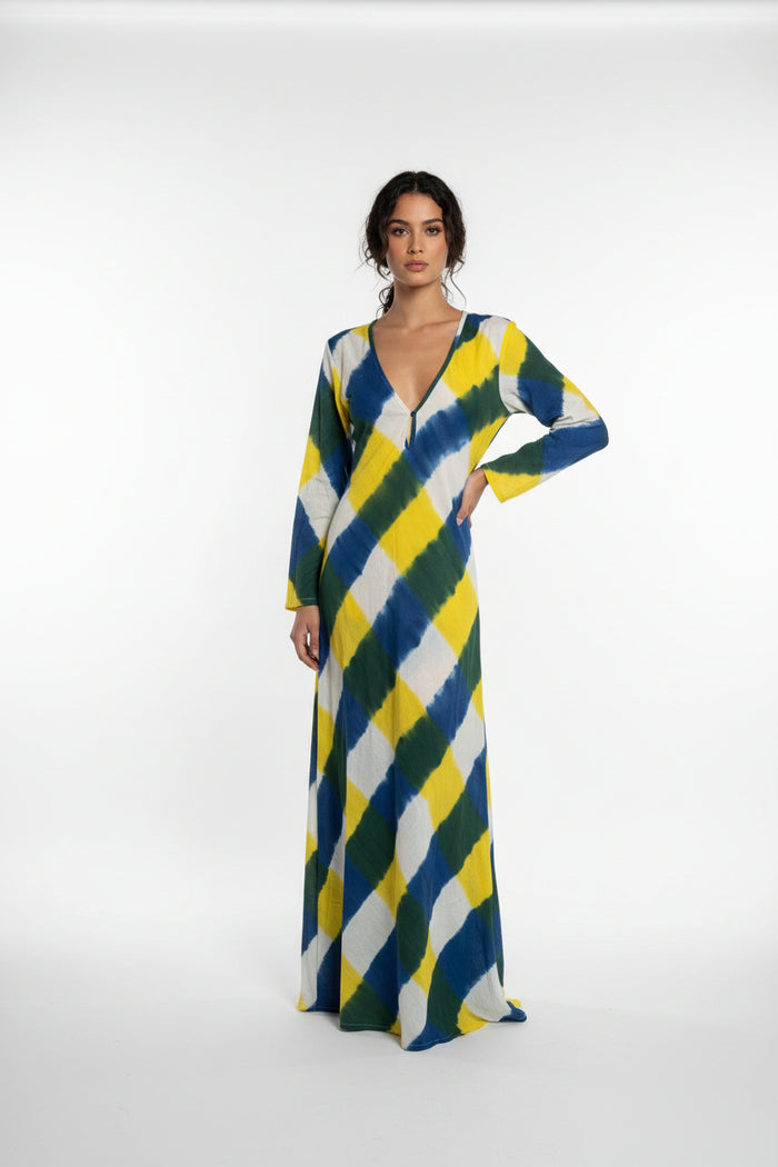 Bies Babbaki dress with front/back V-neck | M11 Shop