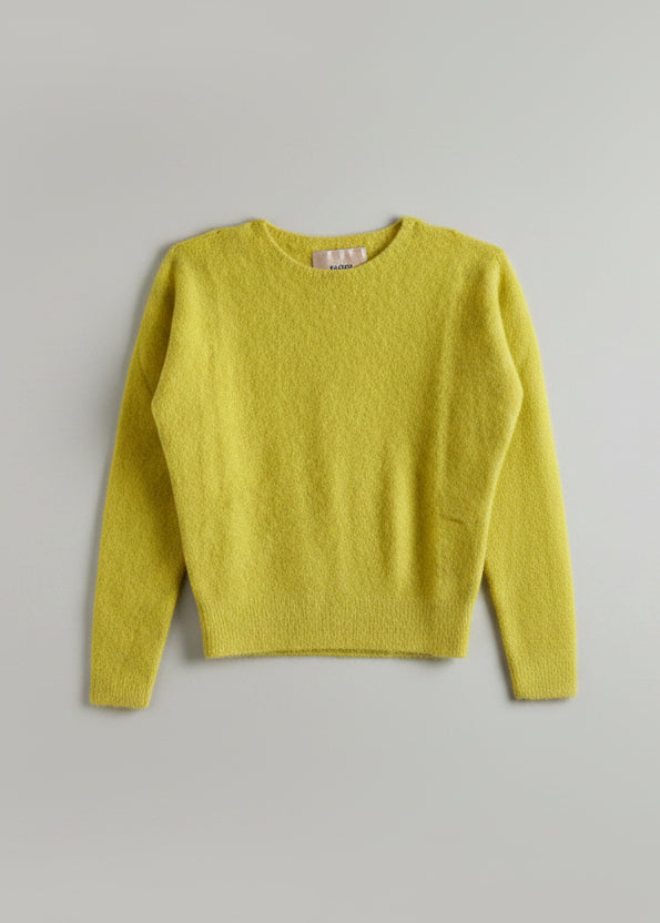 Maglione a girocollo a maniche lunghe in Alpaca Floor | M11 Shop