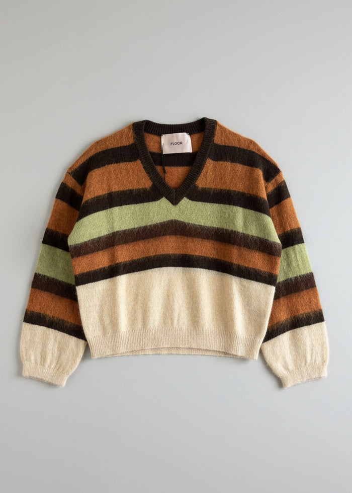 Maglione a maniche lunghe scollo a V Floor | M11 Shop