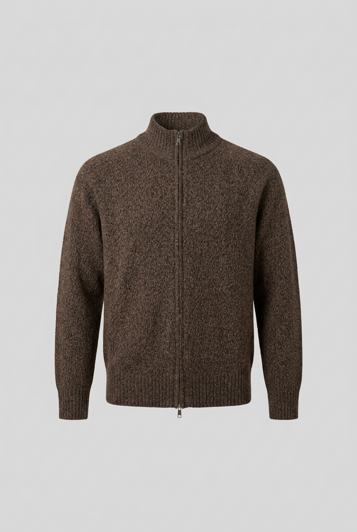 Maglione full zip 100% lana vergine The Pull | M11 Shop