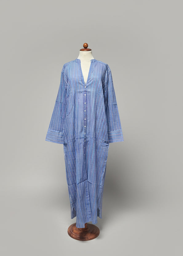 Patterned cotton shirt dress Palms | M11 Shop