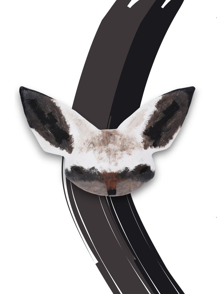 Scultura in cartapesta Volpe dalle orecchie di pipistrello Abigail Brown - Abigail Brown | M11 Shop