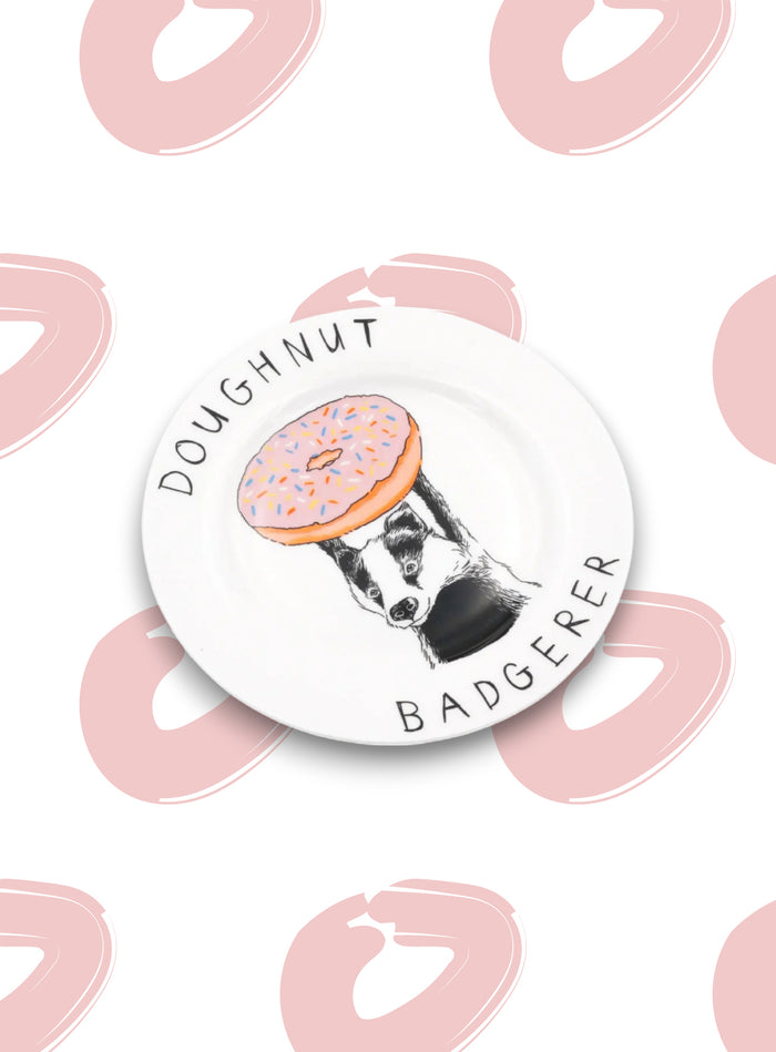 Piattino Doughnut badgererJimbobart - Jimbobart | M11 Shop