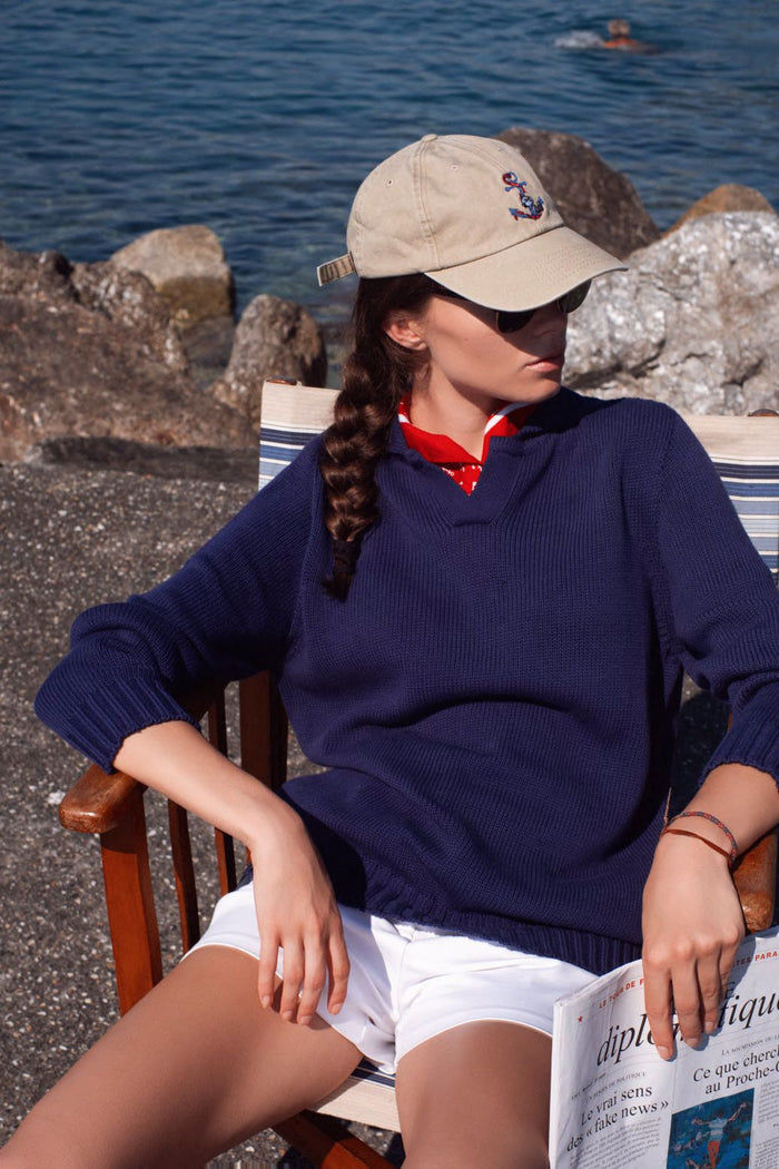 Polo a maniche lunge con collo a V In the Box | M11 Shop