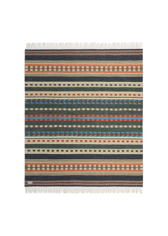 Coperta in lana con frange Sebago | M11 Shop