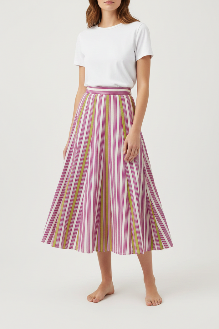 Marigold Babbaki A-line midi skirt | M11 Shop