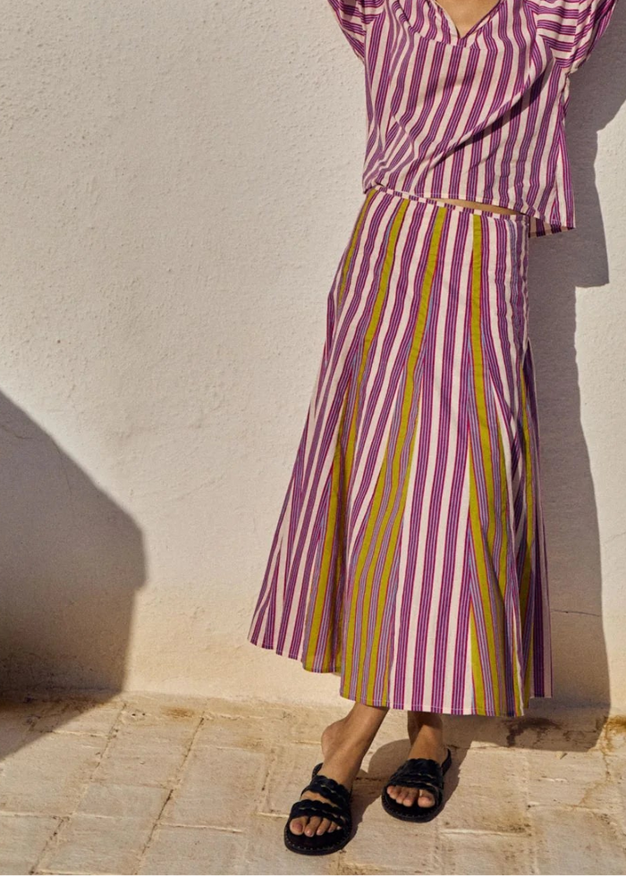 Marigold Babbaki A-line midi skirt | M11 Shop