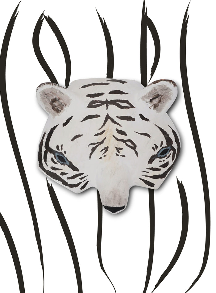 Scultura in cartapesta Tigre bianca Abigail Brown - Abigail Brown | M11 Shop