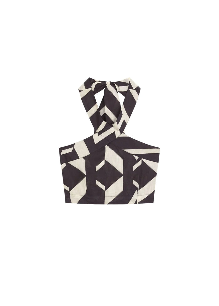 Halterneck top with Halter Babbaki knot closure | M11 Shop