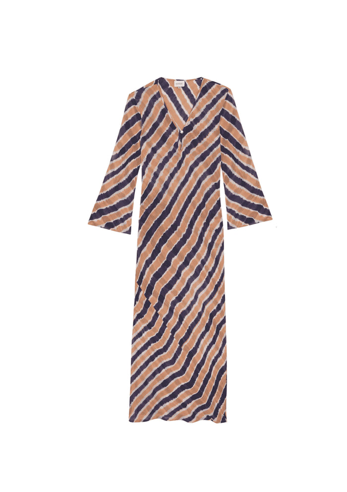 Babbaki Bias Long Sleeve Plunge Dress | M11 Shop