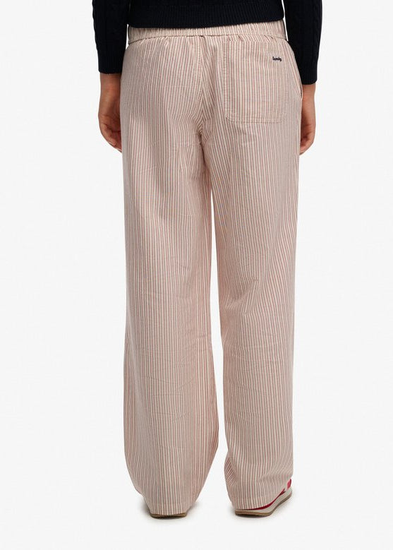 Pantaloni a righe in cotone organico Superdry | M11 Shop