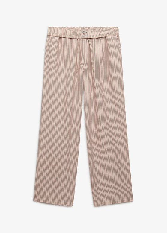 Pantaloni a righe in cotone organico Superdry | M11 Shop