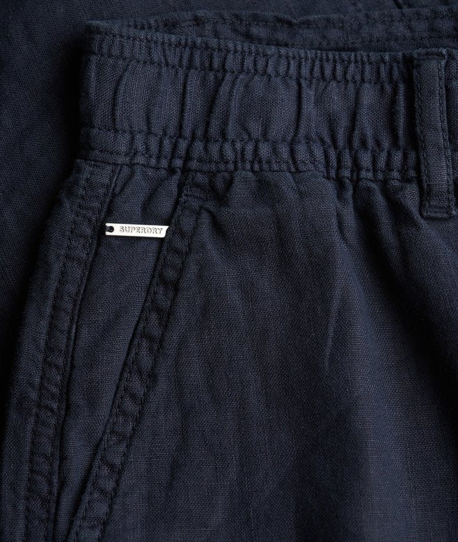 Shorts in lino a vita media Superdry | M11 Shop