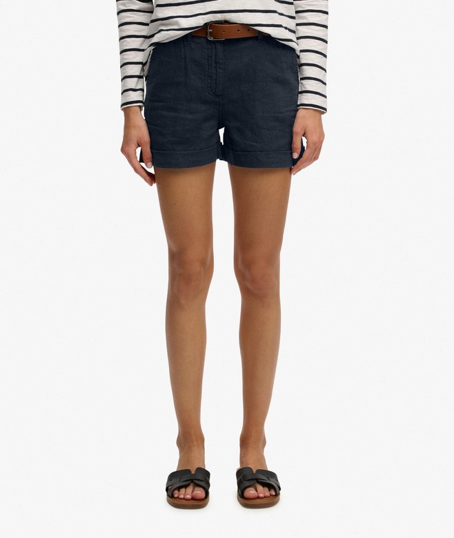 Shorts in lino a vita media Superdry | M11 Shop