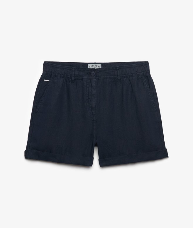 Shorts in lino a vita media Superdry | M11 Shop