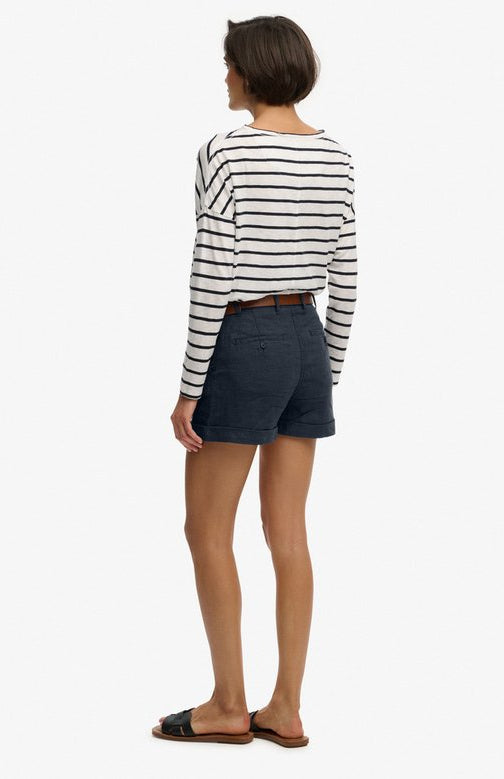 Shorts in lino a vita media Superdry | M11 Shop