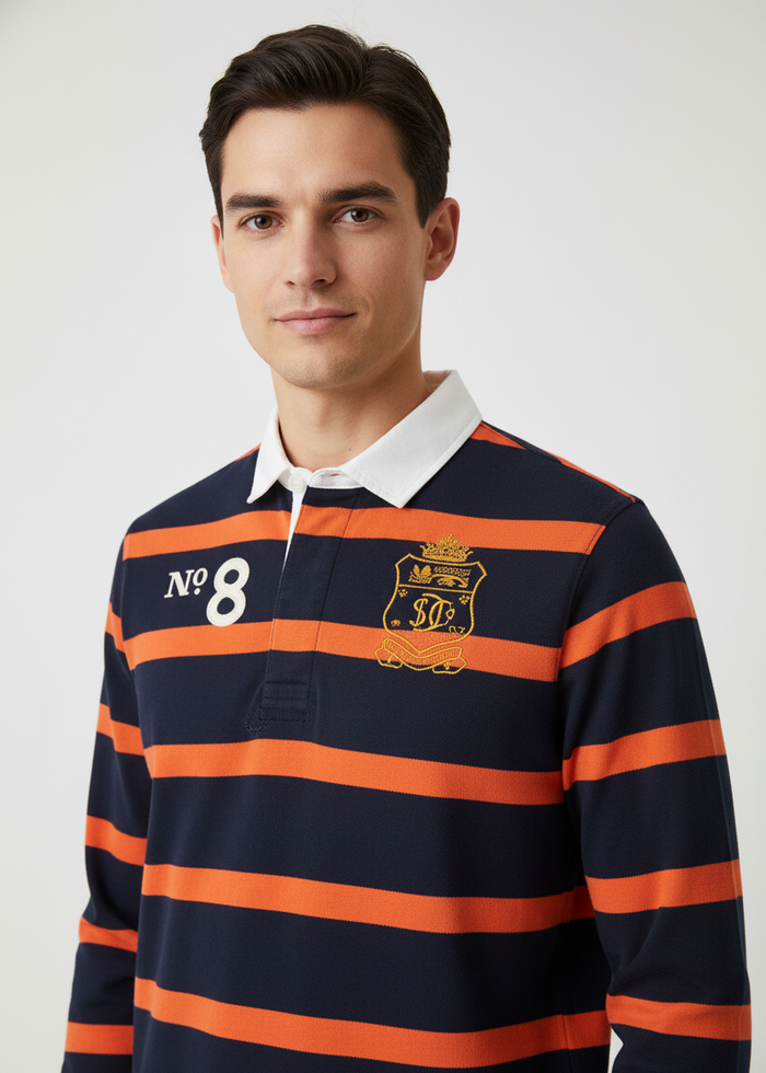 Superdry Double Emblem Rugby Polo | M11 Shop
