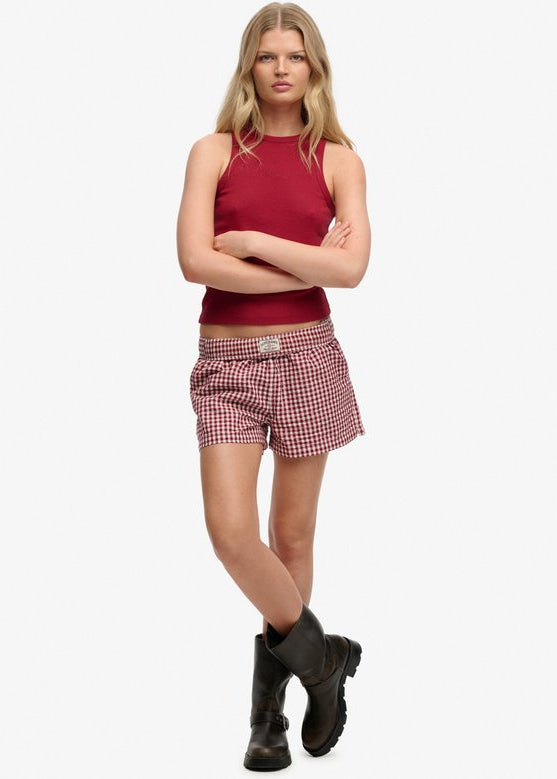 Pantaloncini elasticizzati in cotone biologico Superdry - Pantaloni Donna | M11 Shop