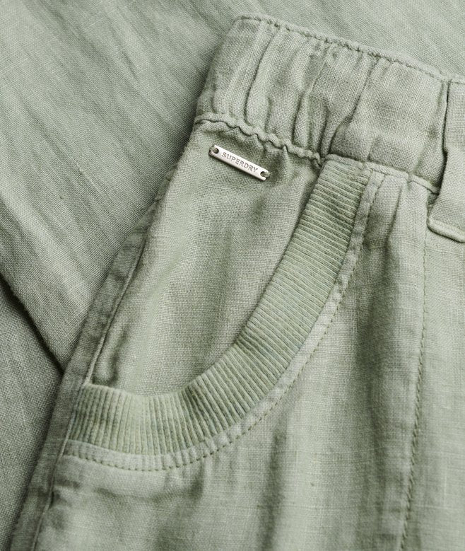 Pantaloni in lino a vita bassa Superdry | M11 Shop