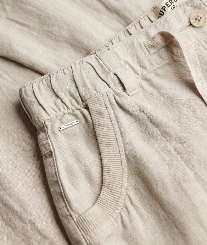 Pantaloni in lino a vita bassa Superdry | M11 Shop