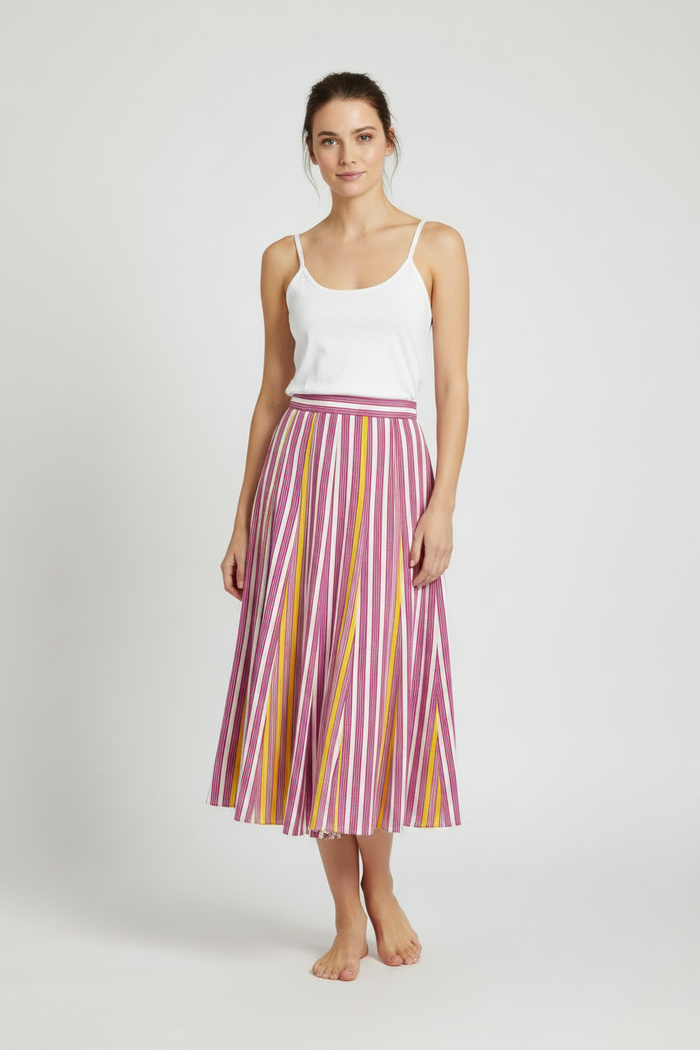 Marigold Babbaki A-line midi skirt | M11 Shop