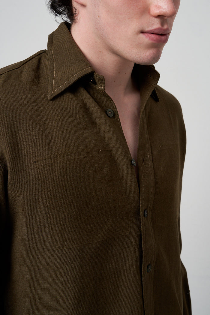 Camicia da lavoro senza tasche Puebco | M11 Shop