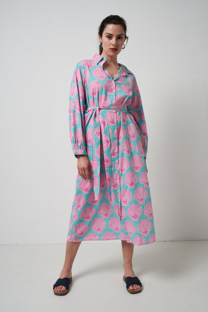 Bohemia Shell Bombay Sunset Shirt Dress | M11 Shop