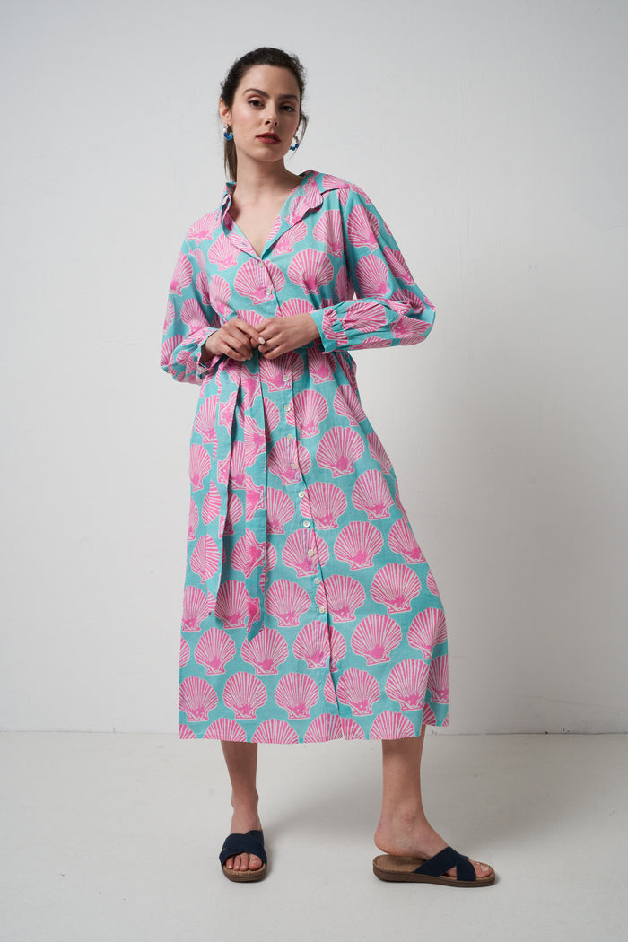 Bohemia Shell Bombay Sunset Shirt Dress | M11 Shop