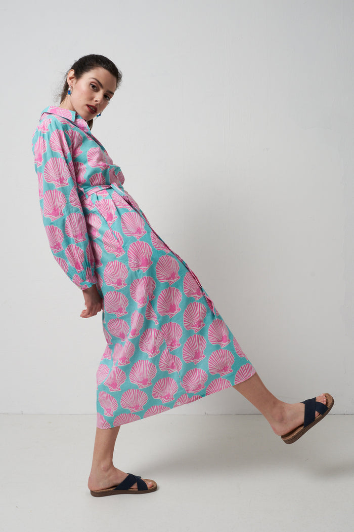 Bohemia Shell Bombay Sunset Shirt Dress | M11 Shop