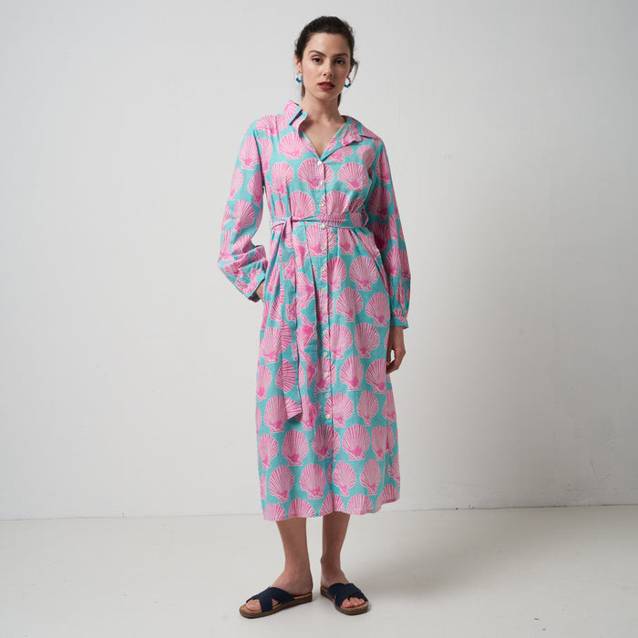 Bohemia Shell Bombay Sunset Shirt Dress | M11 Shop