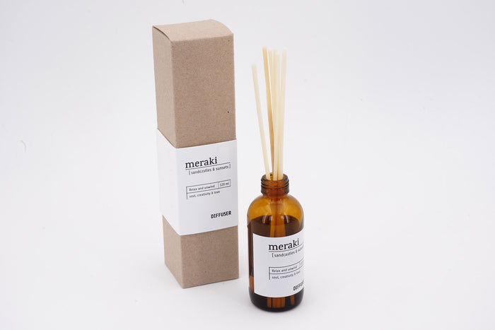 Diffuser with 7 sticks Sandcastles & Sunsets 120 ML Meraki | M11 Shop