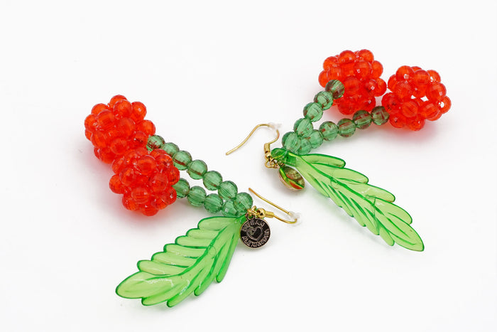 Orecchini Lolita a ciliegia con perline Susan Alexandra | M11 Shop