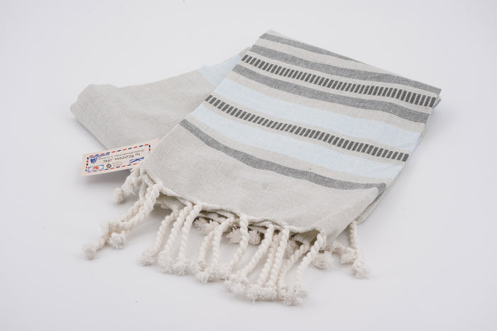 Dusty blue grey towel 50x94 cm by Room | M11 Shop