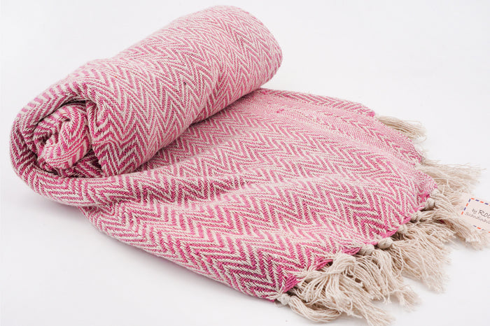 Plaid rosa 150x125 cm By Room | M11 Shop