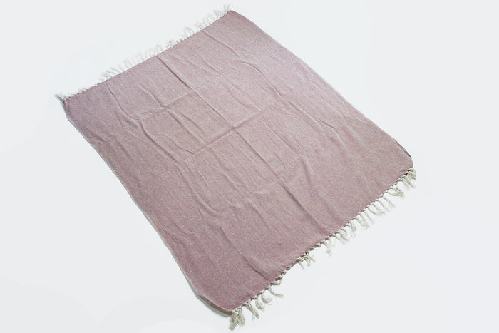 Plaid rosa scuro/beige 150x125 cm By Room | M11 Shop