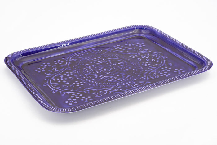 Vassoio triangolare Berbere viola 1 Bazar de Luxe | M11 Shop