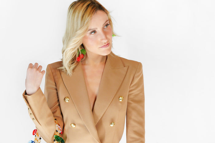 Orecchini Lolita a ciliegia con perline Susan Alexandra | M11 Shop