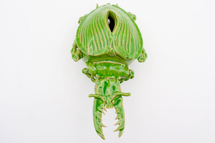 Small green ceramic beetle by Enza Fasano | M11 Shop